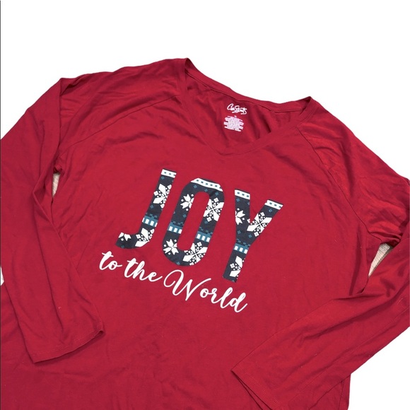 Extra large red JOY Christmas top - Picture 2 of 5